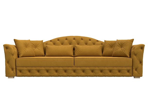 Диван прямой Артис Велюр желтый - Вид 2