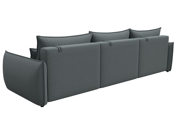 Диван прямой Лига-051 НПБ Лонг Рогожка серый - Вид 5