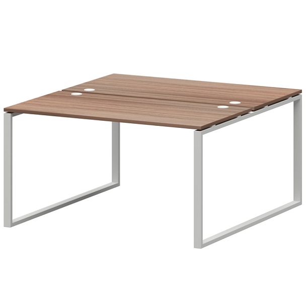 Бенч двойной на 2 рабочих места АМБ.О-003.60 Темный шимо/Белый 1400x1236x760 Арго-М - Вид 1