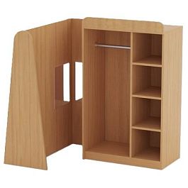 Уголок ряженья с зеркалом, бук - Фото предпросмотра