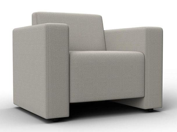 Кресло Лига-093 Рогожка бежевый - Вид 1