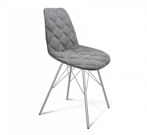 Обеденная группа Sheffilton SHT-DS142 серый туман/белый/хром лак - Вид 3