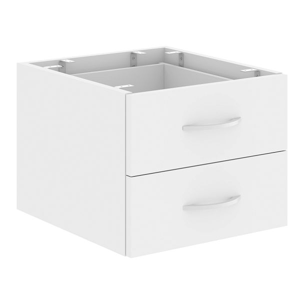 Тумба подвесная с 2-мя ящиками СРС-2V.1 Белый 407х448х325 IMAGO PLUS - Вид 1