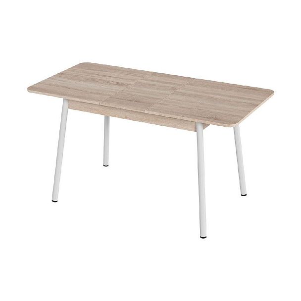 Стол Лион 2 ЛДСП (Подстолье косое белое) НЕ ВЫБИРАТЬ Сонома - Вид 2