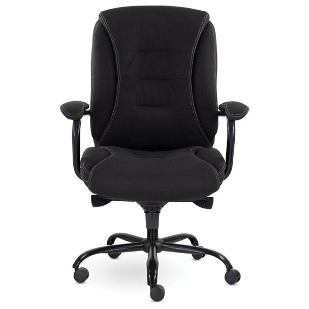 Кресло офисное "Ровер" CH-708, усиленное, НАГРУЗКА до 150 кг, ткань, черное - Вид 4