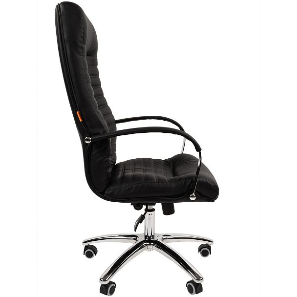 Кресло CHAIRMAN 480, натуральная кожа/экокожа черный N - Вид 4