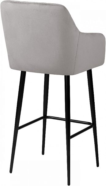 Барное поворотное кресло Барли К, Confetti silver/черный - Вид 5