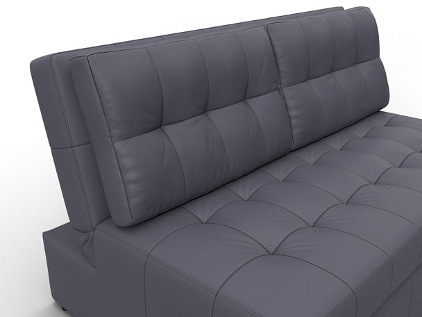 Диван прямой Лига-107 (140) Экокожа серый - Вид 4