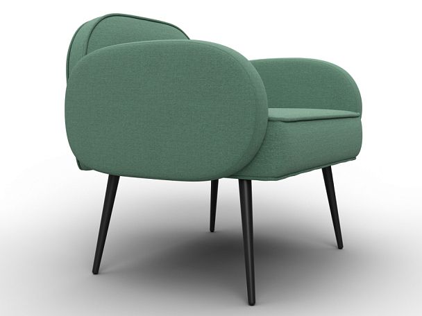 Кресло Лига-086 Рогожка зеленый - Вид 3