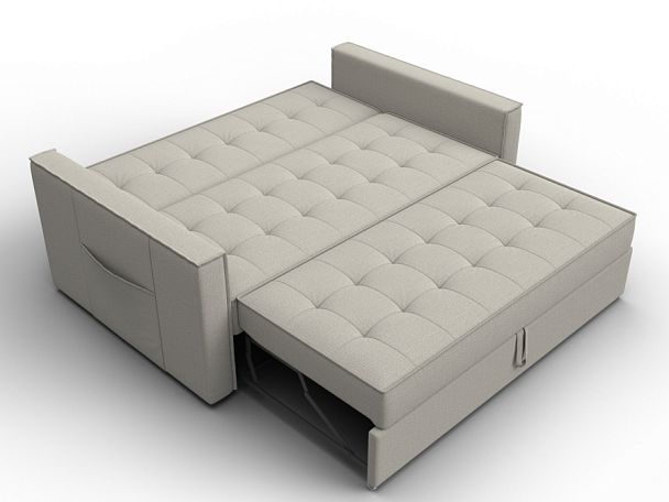 Диван прямой Лига-104 (140) Рогожка бежевый - Вид 8