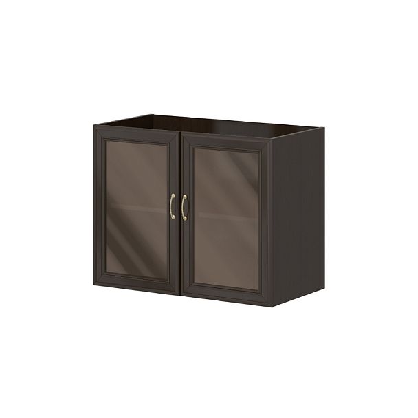 Широкая, низкая, не глубокая секция "Версаль"  ПК-ВР-КШ72Х90СТ/35-В1-974 темный орех - Вид 1