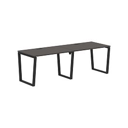 Стол 2-х местный EVWST 2380 Мокко/Черный 2326х800х750 EDIS - Фото предпросмотра