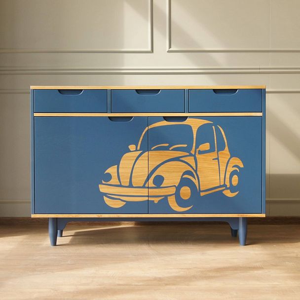 Комод с машиной "Travel" TRV04B - Вид 1