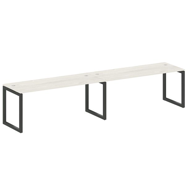 Metal System Quattro Р. ст. на 2 раб. места на О-образном м/к 50БО.СМ-2.5 Дуб наварра/Антрацит металл 3600*720*750 - Вид 1