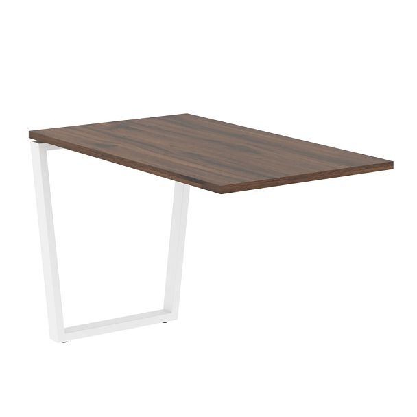 Брифинг-приставка EVB 1167 Дуб Денвер тёмный/Белый 1160х670х750 EDIS - Вид 1