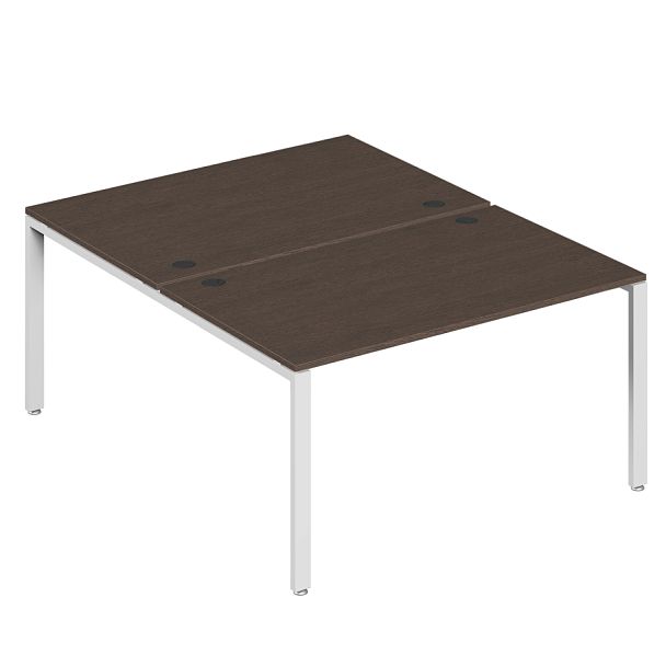 Бенч-система на 2 места Trend Metal 140x147x75 тёмный дуб - Вид 1