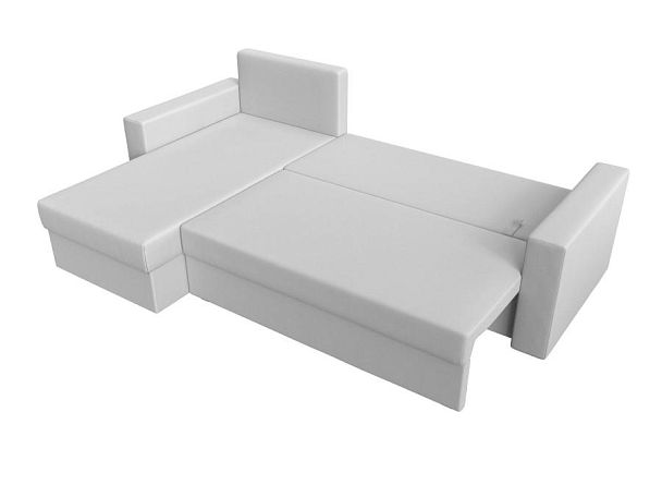 Угловой диван Траумберг Лайт левый (полностью экокожа белая) - Вид 9