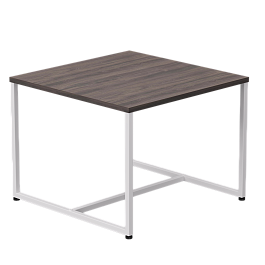 Стол журнальный Everprof EVO 604х604х460 Дуб Пасадена/Белый - Фото предпросмотра