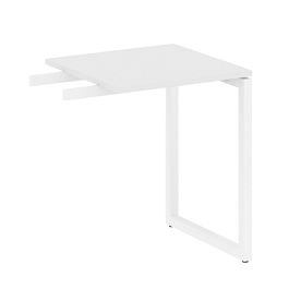 Metal System Quattro Приставной элемент на О-образном м/к 40БО.ПР-1 Белый/Белый металл 600*600*750 - Фото предпросмотра