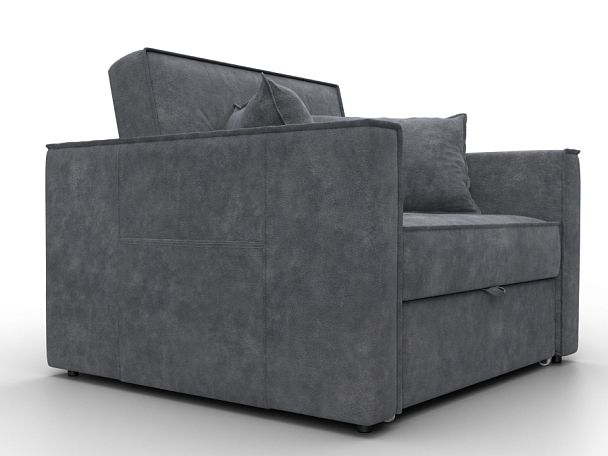 Кресло-кровать Лига-104 (80) Велюр серый - Вид 3