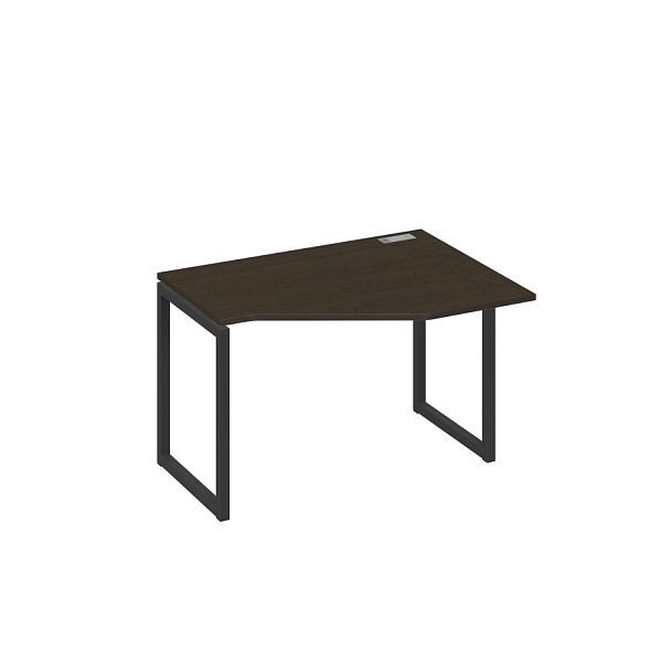 Стол эргономичный правый "Техно" на металлокаркасе QUATTRO A4 А4 Б4 052 БП венге / металлокаркас антрацит - Вид 1
