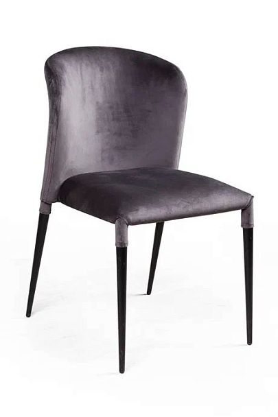 Стул Albert (Альберт), бархат антрацит 14 - Вид 1