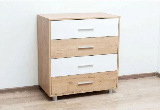 ВЕСЛАВ 9 КОМОД ДУБ ИРЛАНДСКИЙ/БЕЛЫЙ ГЛЯНЕЦ ДУБ ИРЛАНДСКИЙ/БЕЛЫЙ ГЛЯНЕЦ - Вид 1