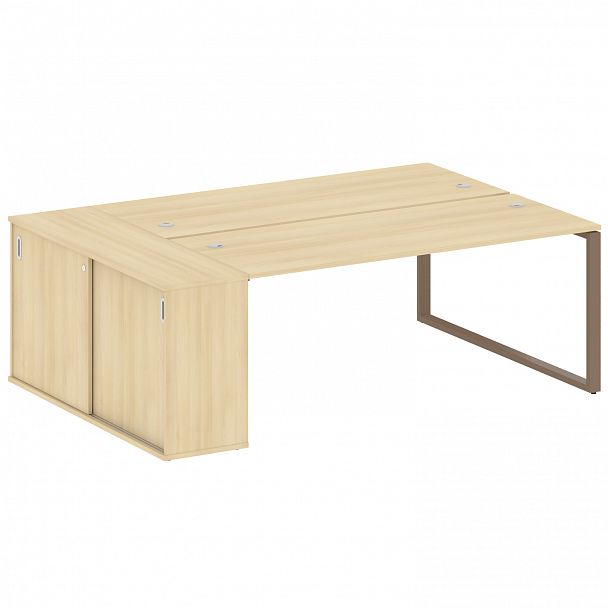 Рабочая станция "Metal System" БО.РС-СШК-1.5 акация/мокко - Вид 1