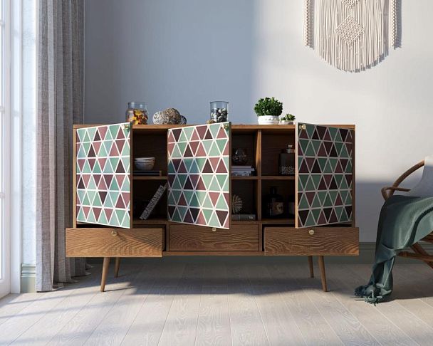 Комод Berber три дверки и три ящика 26 принт арт BB24/Print_26 - Вид 2