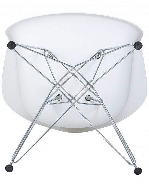 Стул обеденный DOBRIN DAW CHROME (ножки хром, цвет сиденья белый) - Вид 8