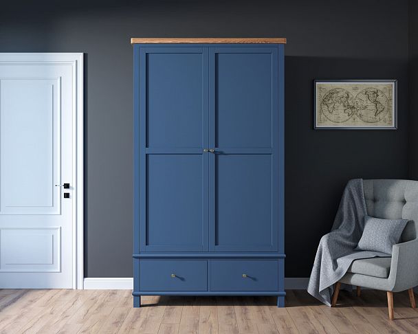 Шкаф двухстворчатый "Jules Verne" с ящиками JV28ETGB - Вид 2