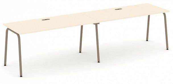 Рабочая станция на 2 места "ESTETICA" ES.RS-2.4-LK Сатин - Вид 1