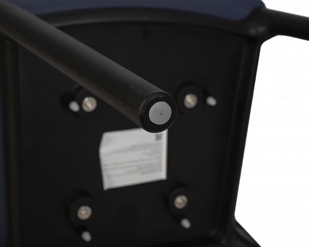 Стул обеденный DOBRIN ADAM (черный/серо-голубой) - Вид 9