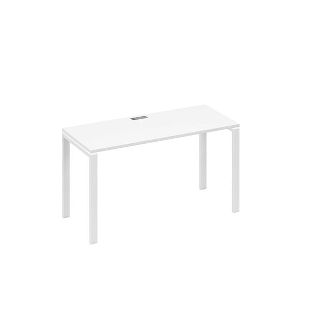 Стол письменный на металлокаркасе UNO A4 А4 Б1 004 БП белый премиум / металлокаркас белый - Вид 1