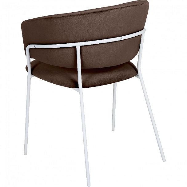 Стул кухонный Даксон коричневый велюр/белый - Вид 5