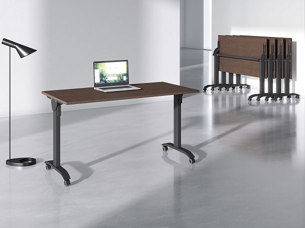 Стол мобильный складной Trend Metal 120x72x75 светлый дуб - Вид 32