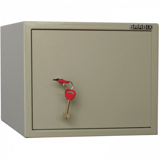 Сейф мебельный BRABIX "D-29m", 290х350х300 мм, 9 кг, ключевой замок, крепление к стене, 291163 - Вид 3