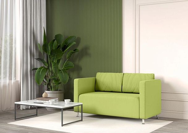 Диван 2-х местный Робин Rb.001.01 экокожа серо-коричневая CN6 - Вид 2