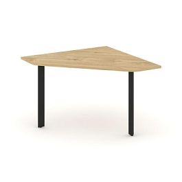 Style Project Next Угловой элемент переговорного стола SN-59.UPRG-031 Тиквуд Светлый/Металл Черный 1180*1180*750 - Фото предпросмотра