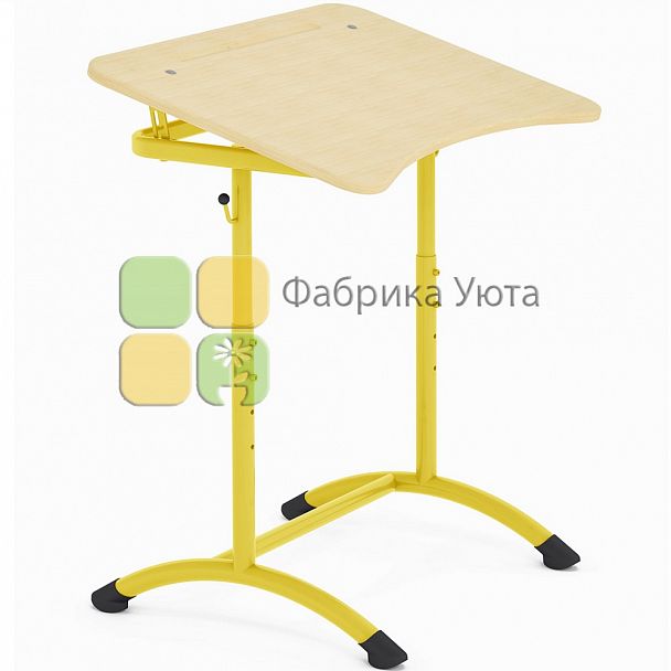 Парта одноместная ЭКСТРА (Р) с угл.накл. стол., цветн (2-4 гр) - Вид 2