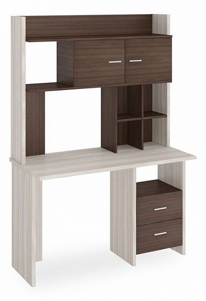 Стол компьютерный Домино Lite СКЛ-Прям120+НКЛХ-120 КШ Карамель/Шамони - Вид 1