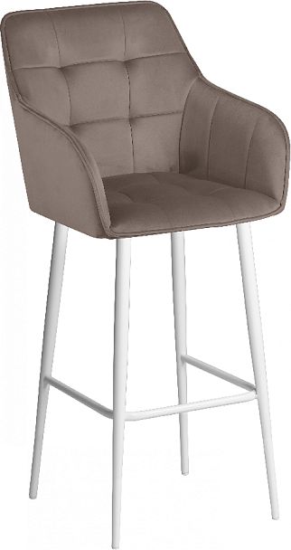 Комплект барных поворотных кресел Мони К, Confetti mocco/белый, 2 шт. - Вид 4