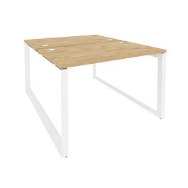 Onix Рабочая станция на О-образном м/к O.MO-D.RS-2.2.7 Тиквуд светлый/Белый металл 1180*1475*750 - Фото предпросмотра