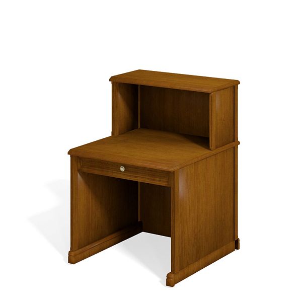 Модуль стойки ресепшн прямой "Версаль"  ПК-ВР-СКР80Х87-В1-198 орех орвието - Вид 1