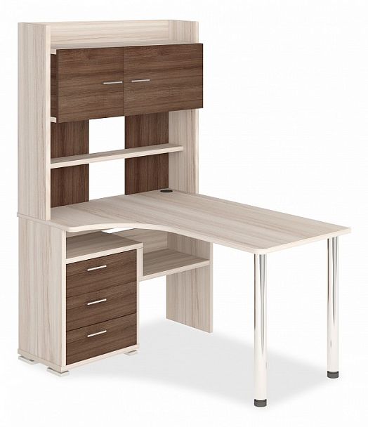 Стол компьютерный Домино СР-133 Карамель/Шамони левый - Вид 1