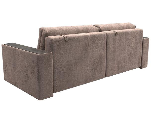 Диван прямой с декором Лига-049 НПБ Велюр бежевый - Вид 5
