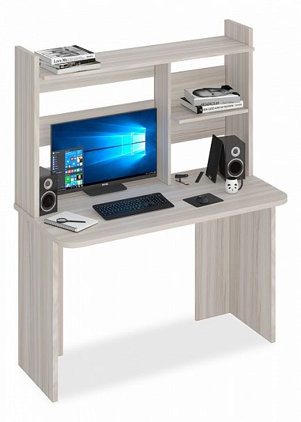 Стол компьютерный Домино Lite СКЛ-Прям120Р+НКЛ-120 Карамель - Вид 1