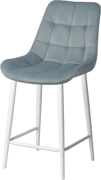 Комплект полубарных стульев Эйден, Confetti dusty blue/белый, 2 шт. - Вид 1