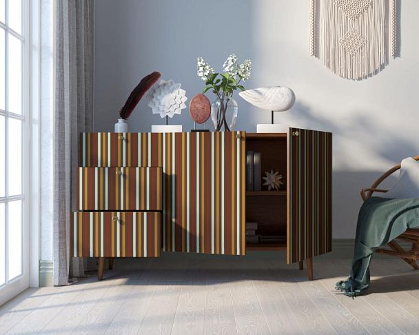 Комод Berber с двумя дверками и ящиками принт 20 арт BB17/Print_20 - Вид 2