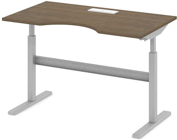 Стол офисный рабочий С-ТРС21 "Трансформер"  ПК-ТРС-СТЭ140Х80КК/МРМ-В1-299 дуб шамони - Вид 1